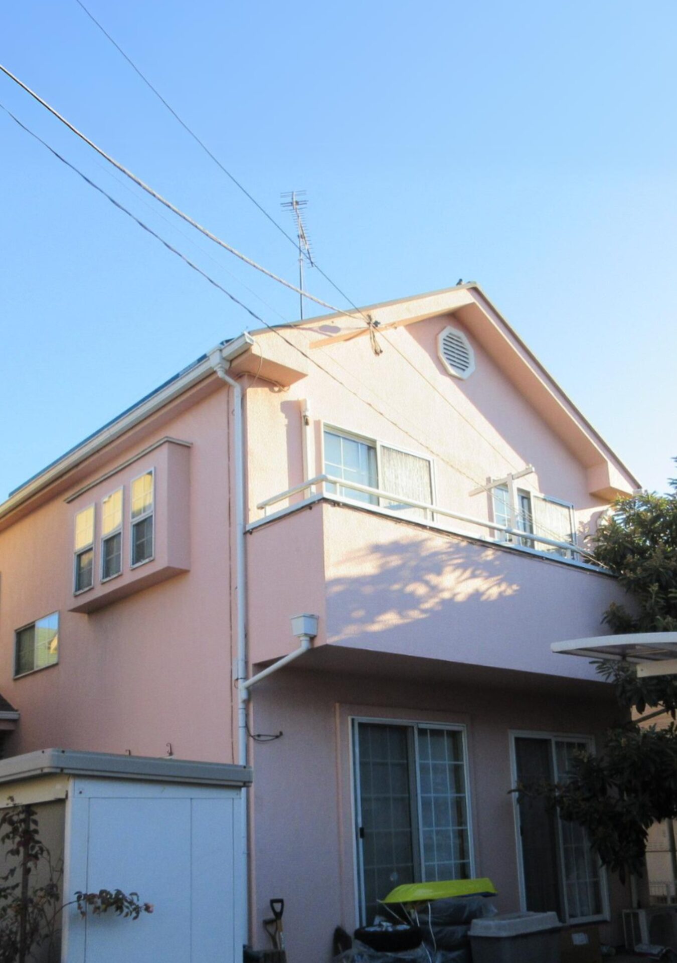 目黒区 外壁屋根塗装ベランダ防水施工事例 施工前
