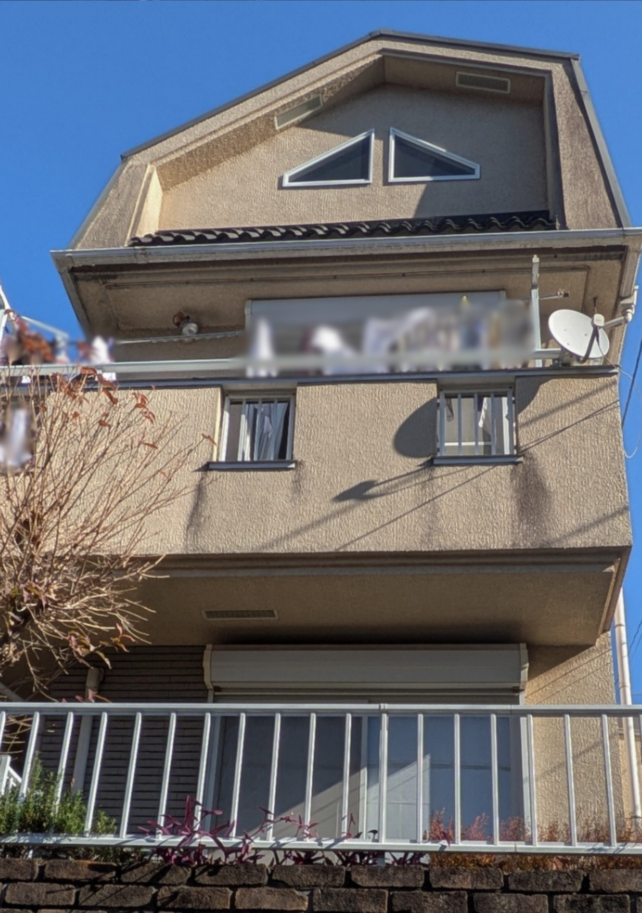杉並区 外壁塗装屋根補修施工事例 施工前