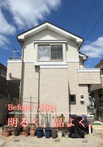 昭島市　外壁塗装屋根塗装施工事例　アイキャッチ
