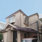 調布市　外壁屋根塗装施工事例　施工前