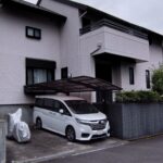 府中市　外壁屋根塗装施工事例　施工前