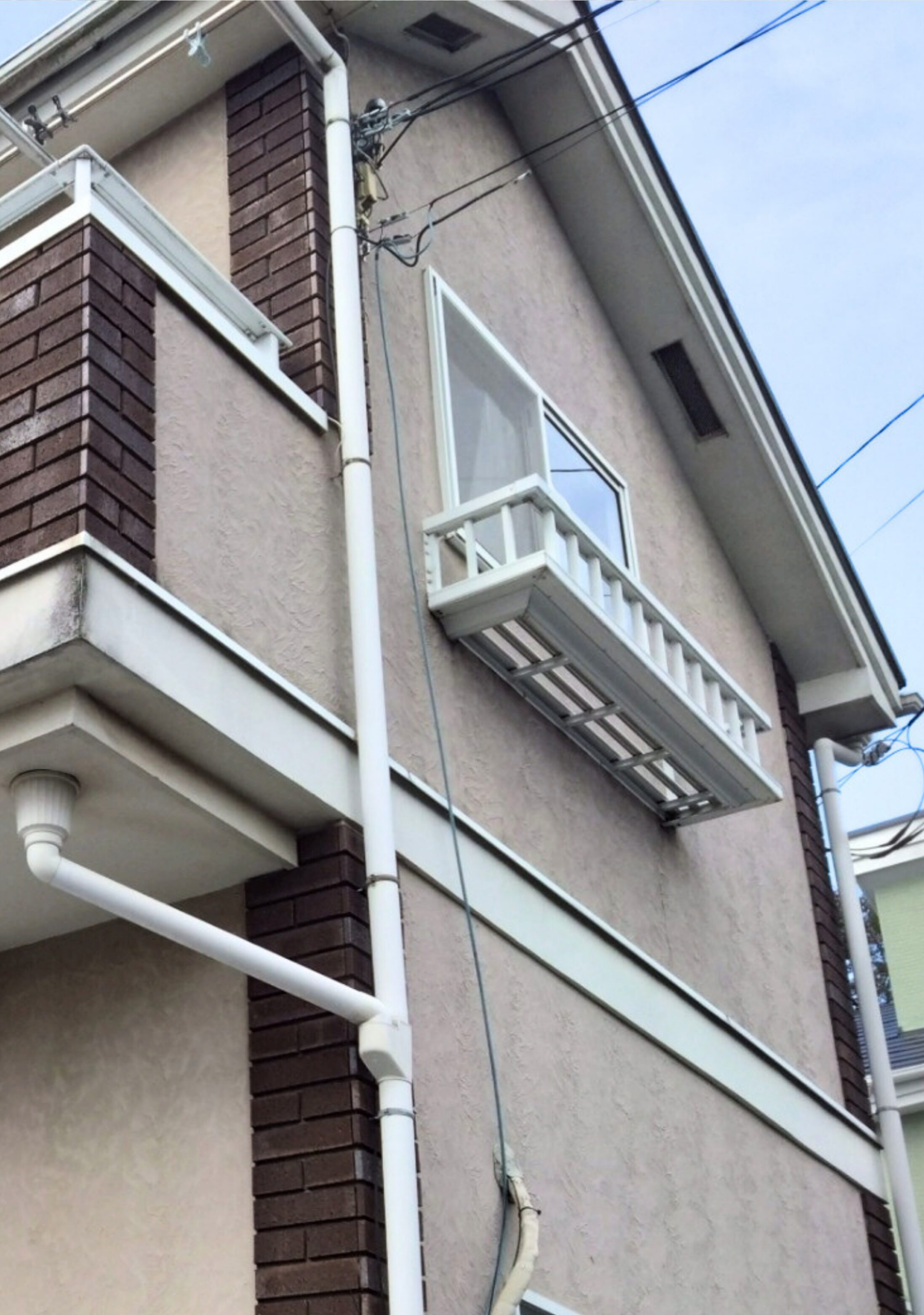 稲城市 外壁屋根塗装施工事例 施工前