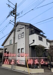 目黒区　外壁塗装屋根塗装施工事例　アイキャッチ